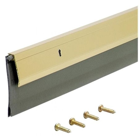 Openskies 36 in. Gold Heavy Duty Aluminum & Vinyl Door Sweep OP333774